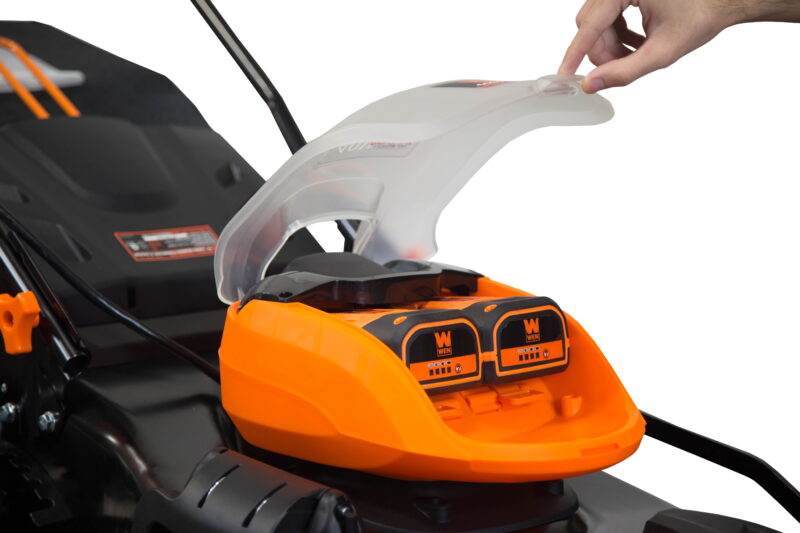 WEN 40V Max Lithium Ion 19-Inch Cordless 3-in-1 Lawn Mower with Two Batteries, 16-Gallon Bag and Charger - Image 5
