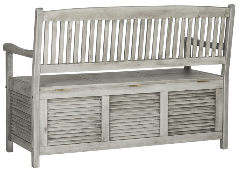 Safavieh Brisbane Indoor/Outdoor Modern Storage Bench - Image 6