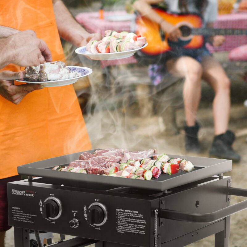 Royal Gourmet GB2000N 23-Inch Flat Top Gas Griddle, 2-Burner Outdoor Griddle - Image 5