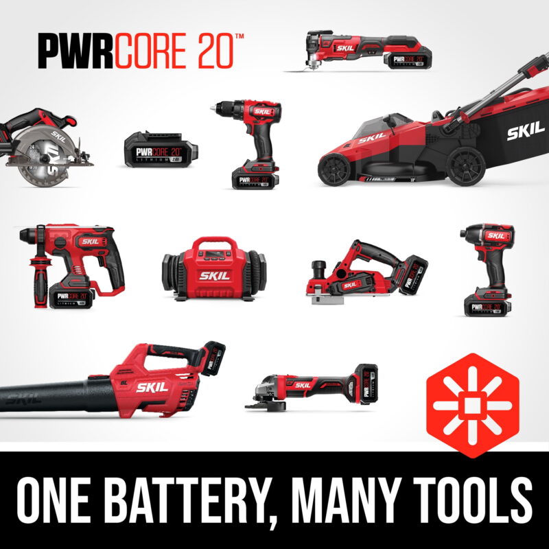 SKIL BL4714B-10 PWR CORE 20 20V Brushless 400 CFM Leaf Blower w/4.0Ah Battery & Charger - Image 4