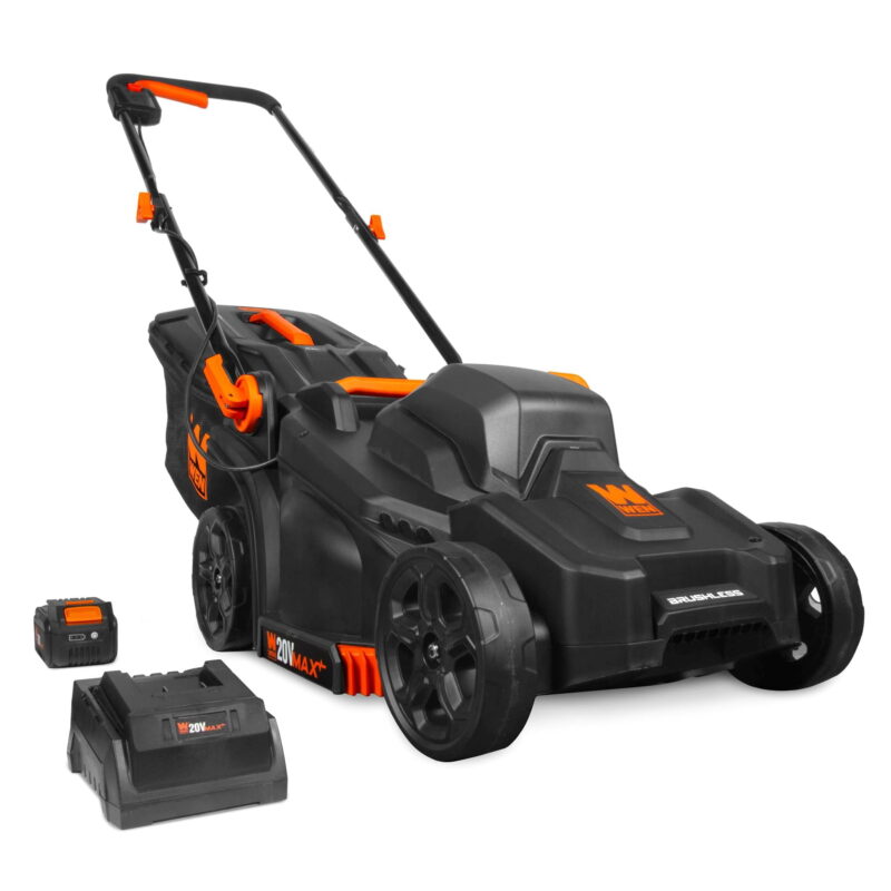 WEN 20V Max Cordless 15-Inch Lawn Mower and String Trimmer Combo Kit with 5Ah Battery and Charger (20VK2MLB) - Image 2