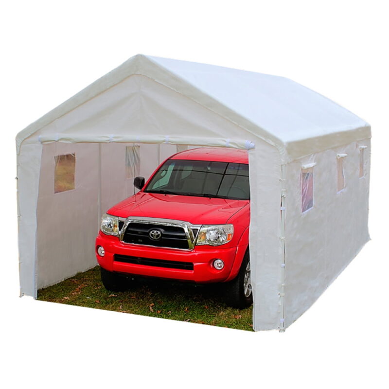 King Canopy Side Wall Kit 10'8" x 20' x 0' White Carport - Image 5