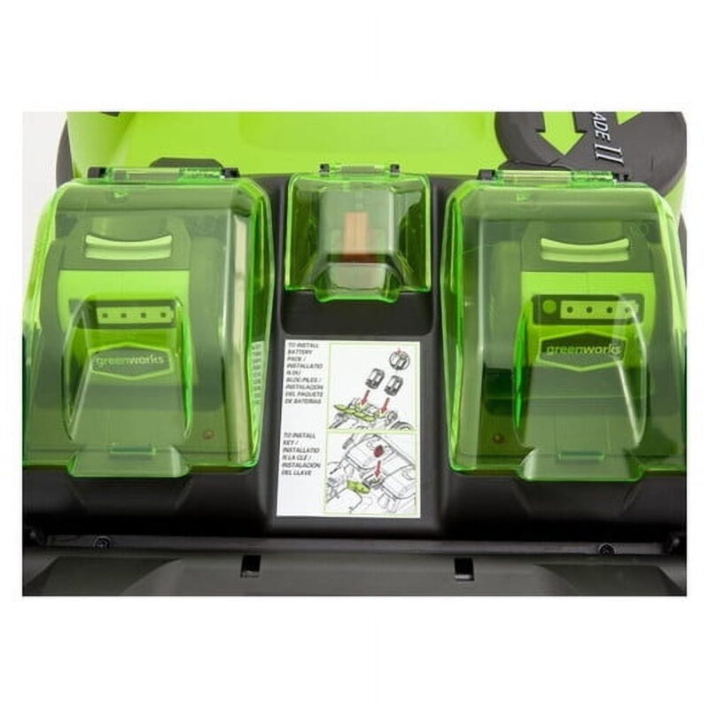 Greenworks 20-Inch 40V G-MAX Cordless Lithium-Ion 2-in-1 Twin Force Lawn Mower, Batteries Included 25302 - Image 7