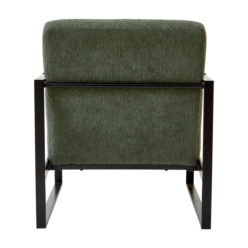 Better Homes & Gardens Wyatt Accent Chair, Olive Green Bouclé - Image 2