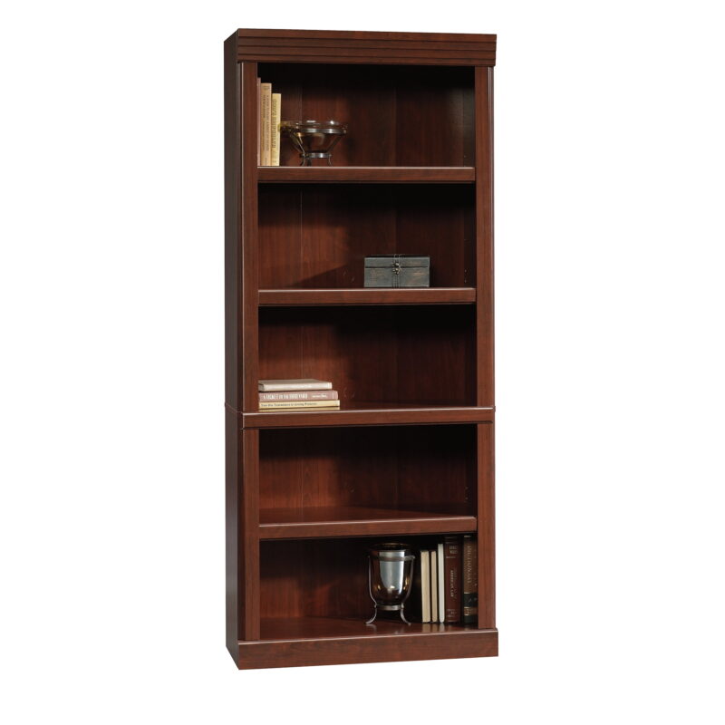 Sauder Heritage Hill 72" H 5-Shelf Bookcase, Classic Cherry Finish - Image 7