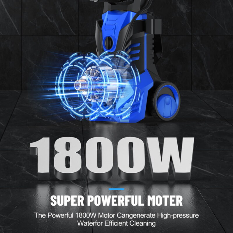 4500PSI Electric High Pressure Washer Machine 3.2 GPM 1800W w/ Deck Patio Cleaner - Image 2