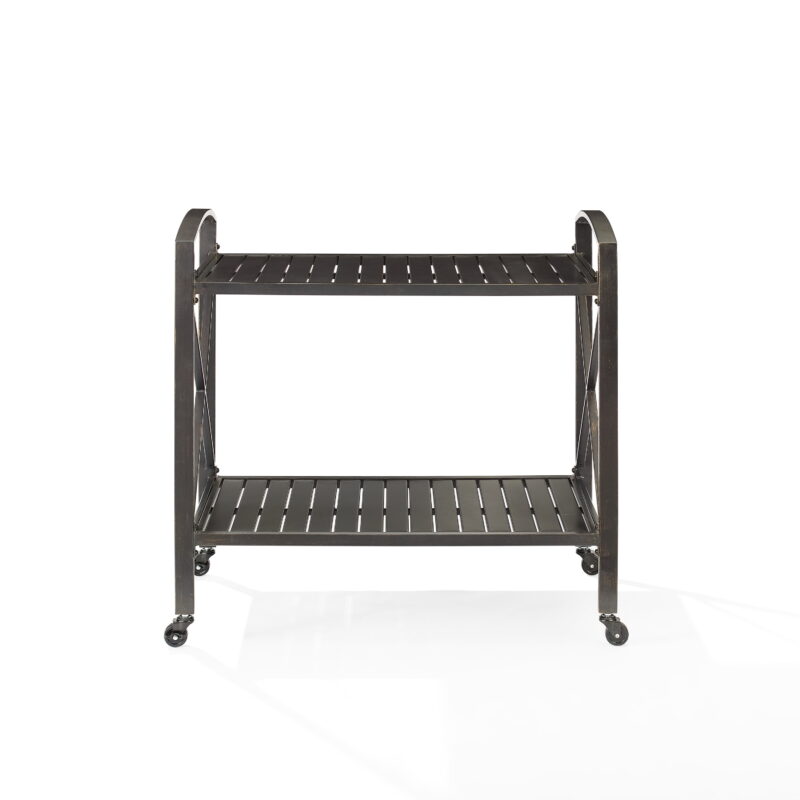Kaplan Outdoor Metal Bar Cart Oil Rubbed Bronze - Image 7