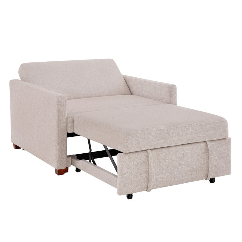 Better Homes & Gardens Nolan Pull Out Sleeper Accent Chair, Wheat - Image 6