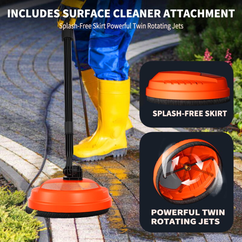 SUGIFT Electric Pressure Washer, 3500PSI Max, 2.0 GPM, 14.5-Amp - Image 6