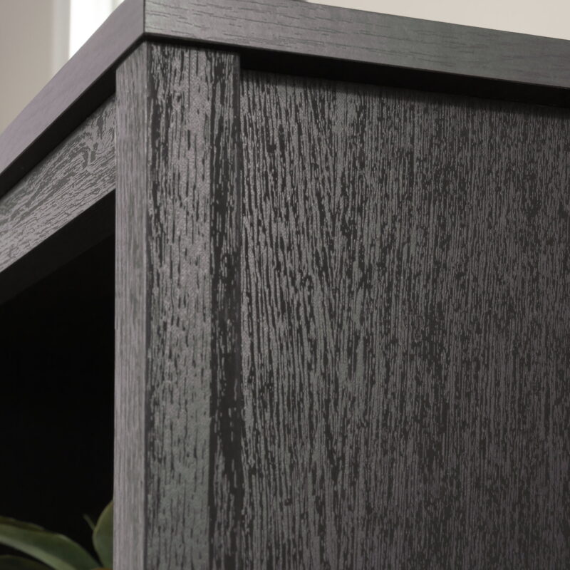 Sauder Cottage Road Library with Doors, Raven Oak Finish - Image 4