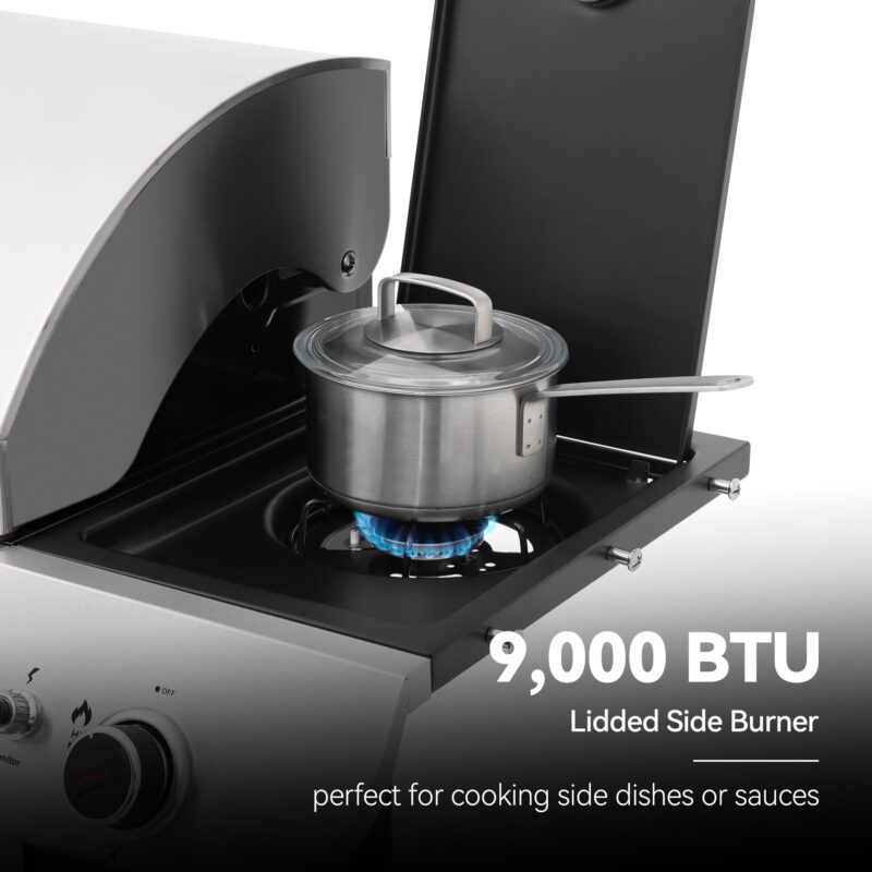 Royal Gourmet SG5002 5-Burner Gas Grill with Sear Burner and Side Burner, Stainless Steel Cabinet Style Gas Grill - Image 7