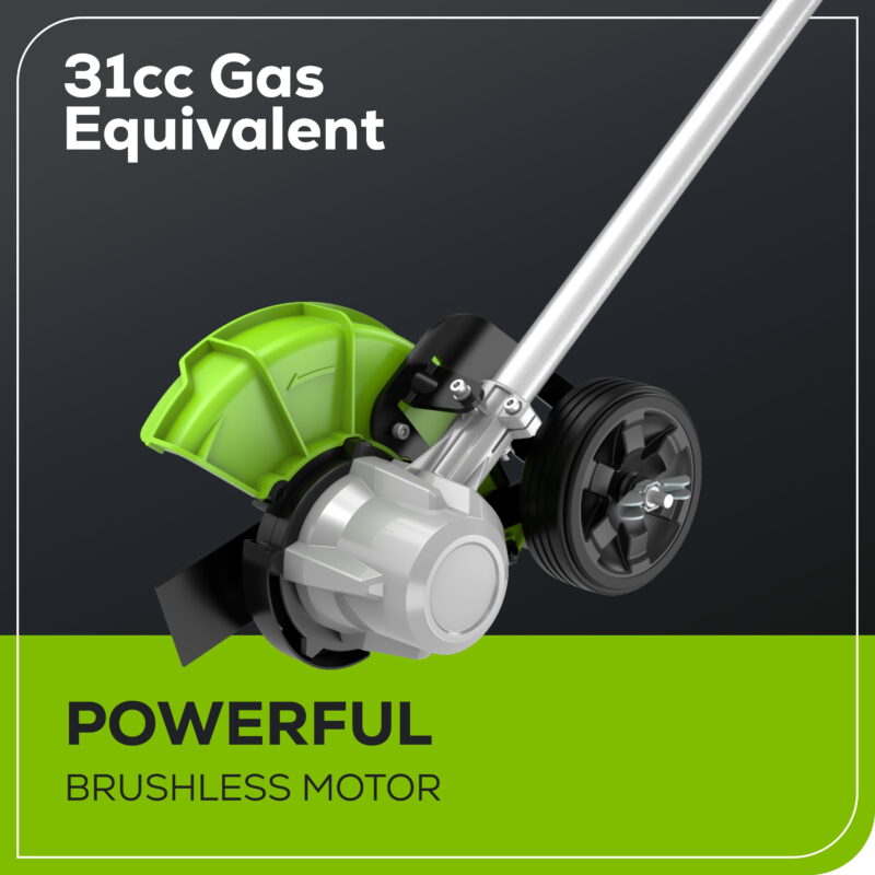Greenworks 60V 8" Edger with (1) 2.5Ah Battery & Charger 2703302 - Image 5