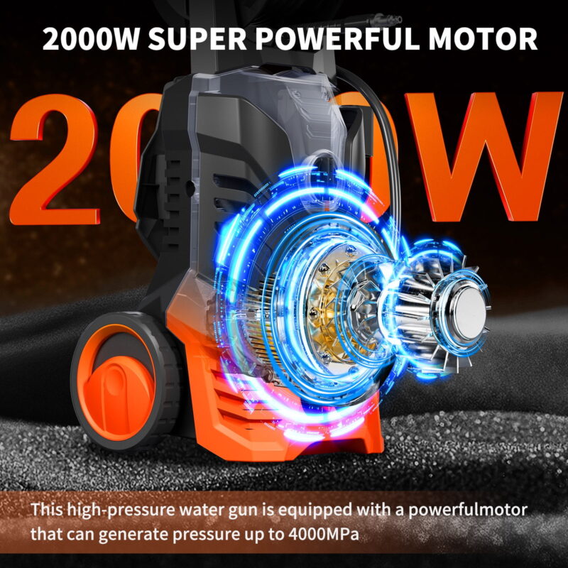 SUGIFT Electric Pressure Washer, 3500PSI Max, 2.0 GPM, 14.5-Amp - Image 3