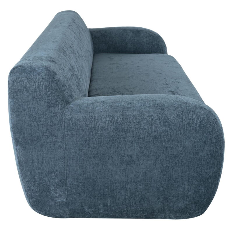 Modern Sofa Couch,Compression Sofa,3-Seat Upholstered Sofa Furniture for Small Space,Apartment,No Assembly Required,Dark Blue - Image 5