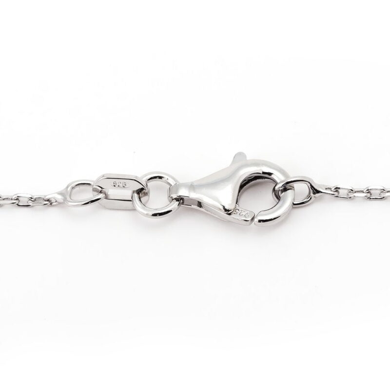 Nina Valenti Silver Diamond 7mm Star Necklace 16+2" - Image 4
