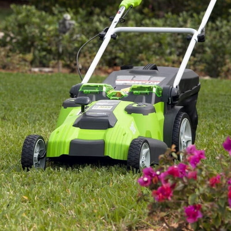Greenworks 20-Inch 40V G-MAX Cordless Lithium-Ion 2-in-1 Twin Force Lawn Mower, Batteries Included 25302 - Image 4