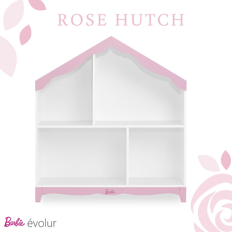 Barbie by Evolur Rose Hutch in White and Pink - Image 7
