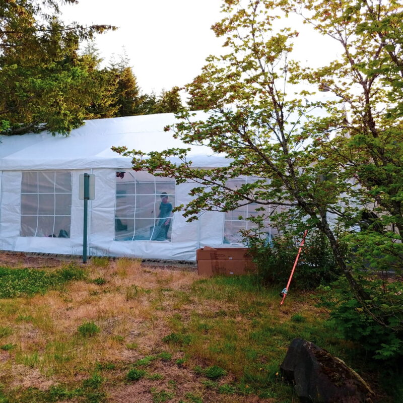 ALEKO Outdoor Canopy Tent with Sidewalls and Windows - 10 X 20 FT - White - Image 5