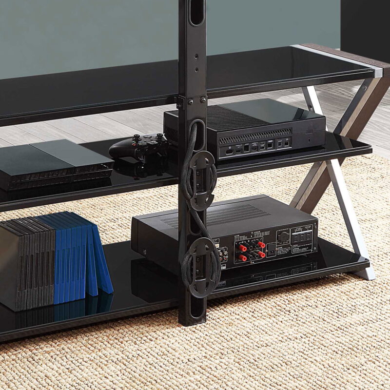 Whalen Xavier 3-in-1 Television Stand for TVs up to 70", Warm Ash - Image 2