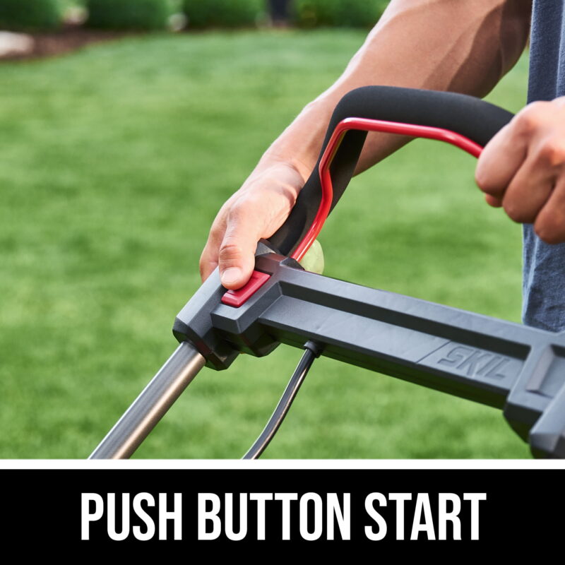 SKIL PWR CORE 20V 18-inch Push Mower, Push-Button Start and Height Adjust, (2) 4.0Ah Batteries and Charger - Image 6