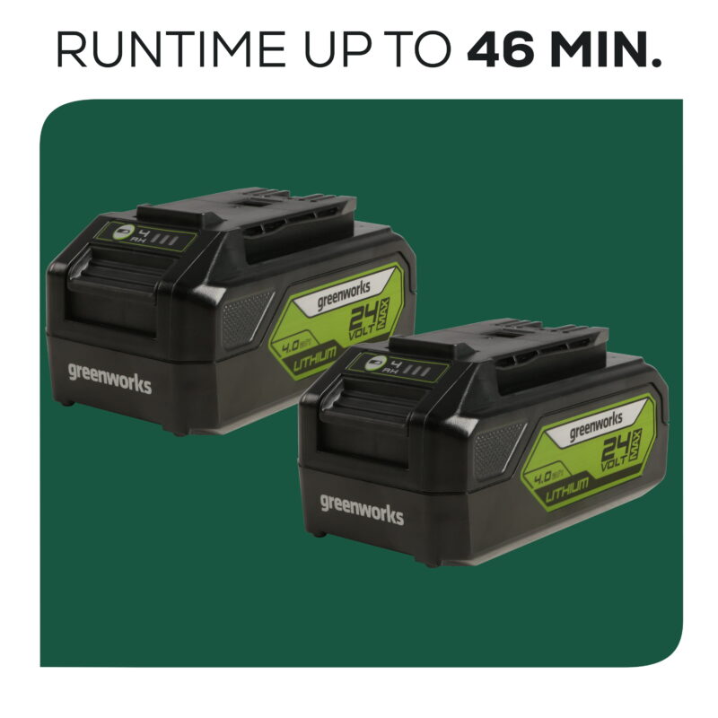 Greenworks 48V 20" Brushless Battery-Powered Lawn Mower + Two (2) 4.0Ah USB Batteries and Charger - Image 6
