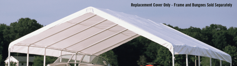 ShelterLogic 18'x30' Canopy Replacement Cover in White - Image 2
