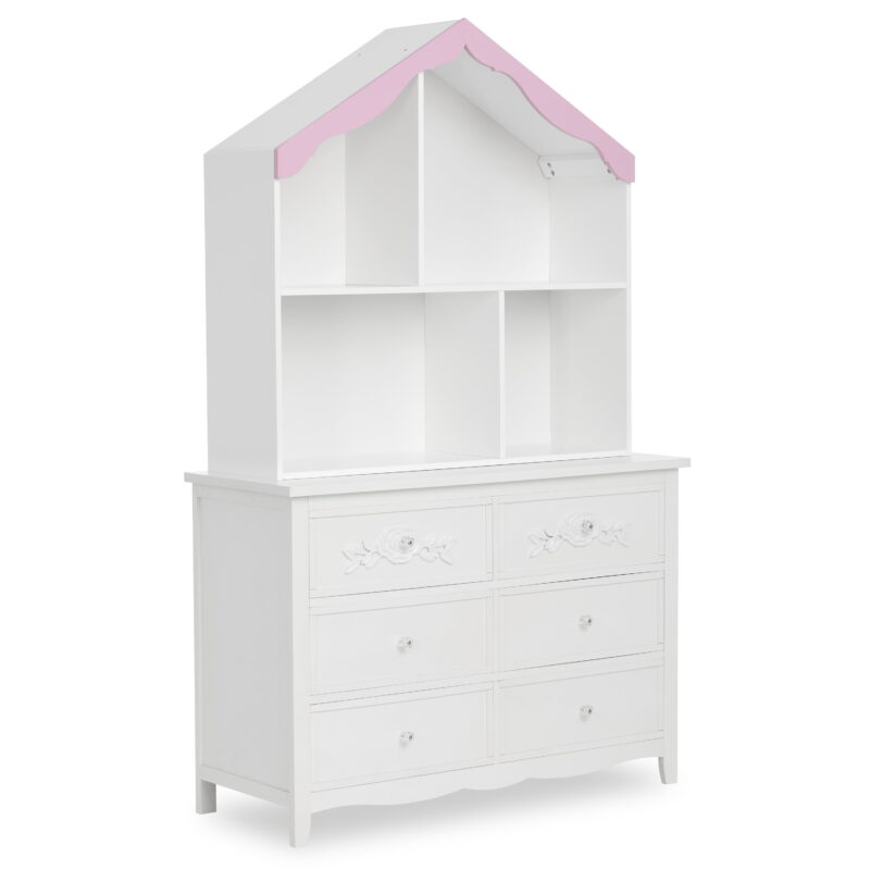 Barbie by Evolur Rose Hutch in White and Pink - Image 6