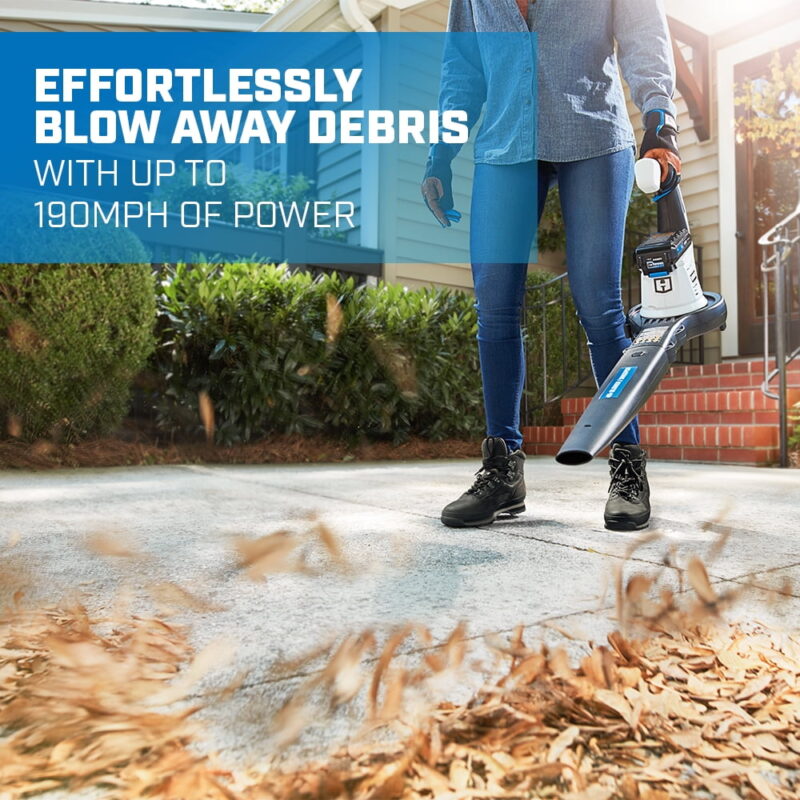 HART 40-Volt Cordless 12-inch String Trimmer and Leaf Blower Combo Kit, (1) 4.0Ah Lithium-Ion Battery - Image 3