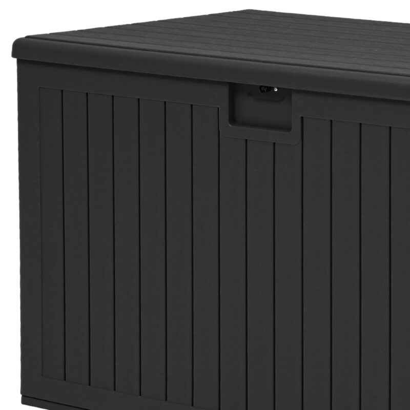 Uforic 180 Gallon Extra Large Outdoor Deck Box, Double-Wall Resin Storage Box with Flexible Divider, Lockable,‎Weatherproof,Black - Image 7