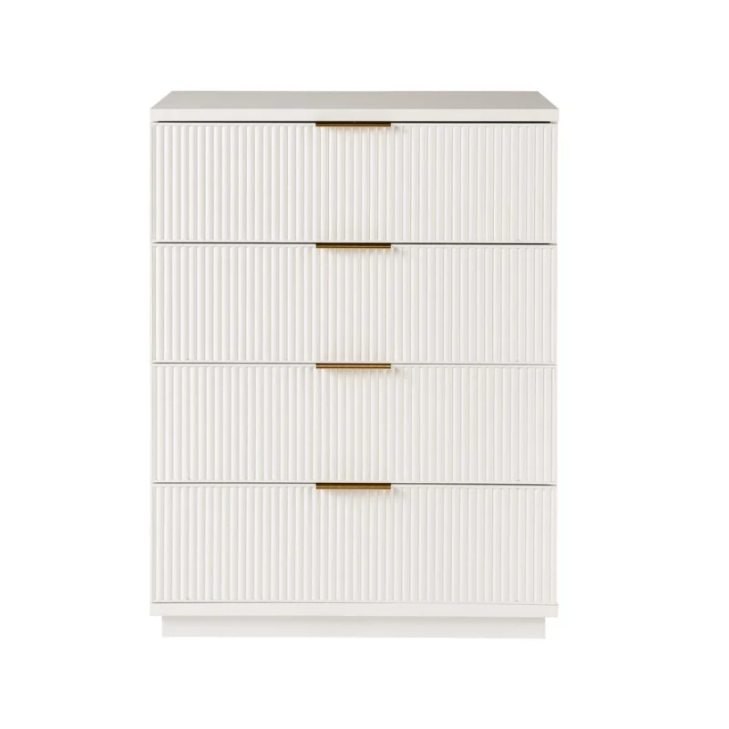 Better Homes & Gardens Lillian Fluted 4-Drawer Dresser, White Finish - Image 5