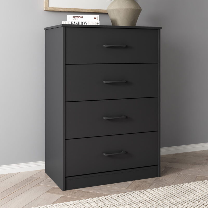 Mainstays Ardent 4 Drawer Dresser, Black - Image 3