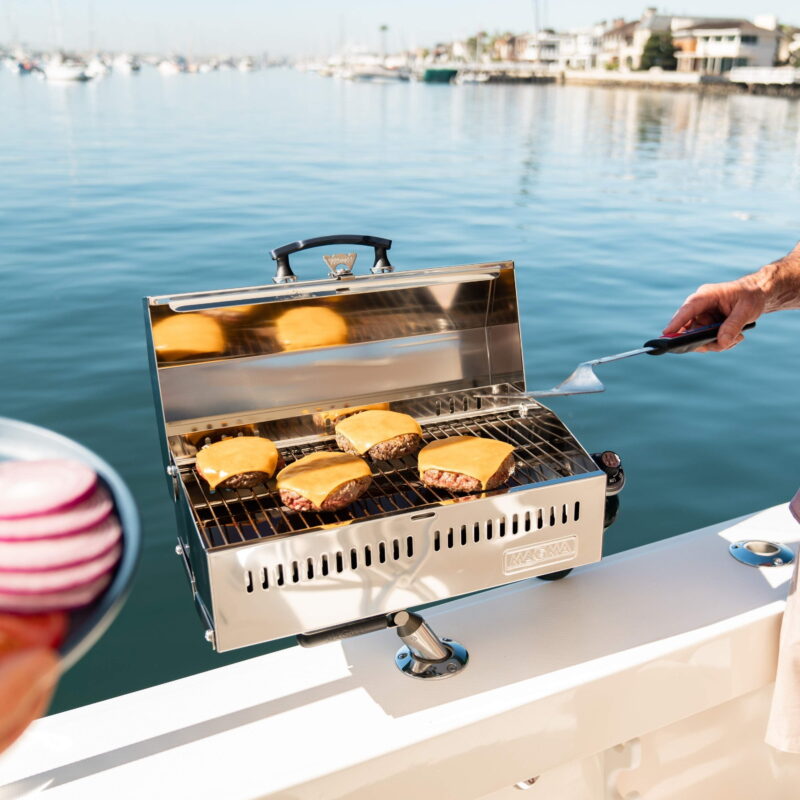 Magma A10-703 Marine Kettle Cabo Gas Grill | Portable Stainless Steel Boat BBQ | Propane Grill for Small Boats & RVs - Image 7