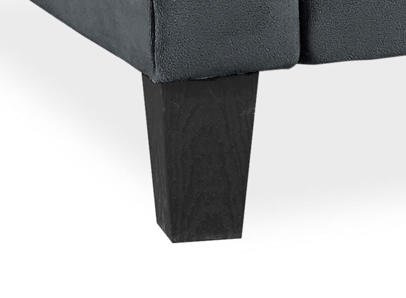 Lifestyle Solutions Alexa Sofa with Rolled Arms, Gray Fabric - Image 4
