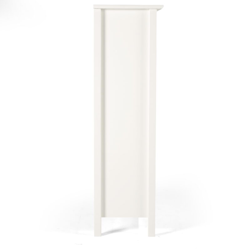 Alaterre Furniture Simplicity 48" Wood 3-Shelf Bookcase in White - Image 4