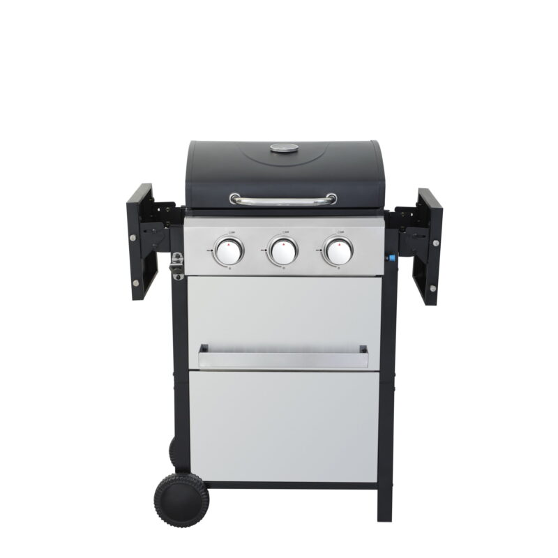 Miniyam 3 Burners Stainless Steel BBQ Propane Gas Grill for Outdoor Barbecue - Image 2