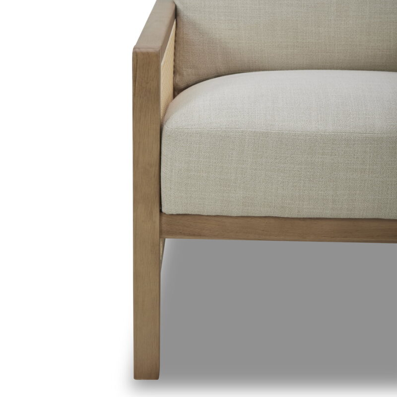 Better Homes & Gardens Springwood Caning Accent Chair, Light Honey Finish - Image 2