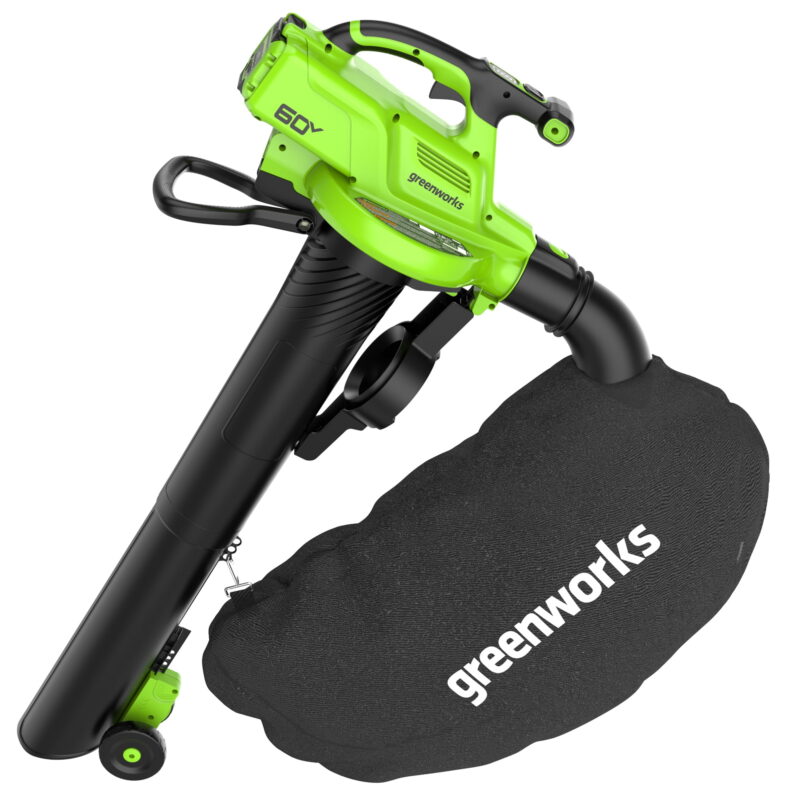 Greenworks 60V 520 CFM at 240 mph Blower-Vac with 4Ah Battery and 3A Charger 2429702 - Image 4