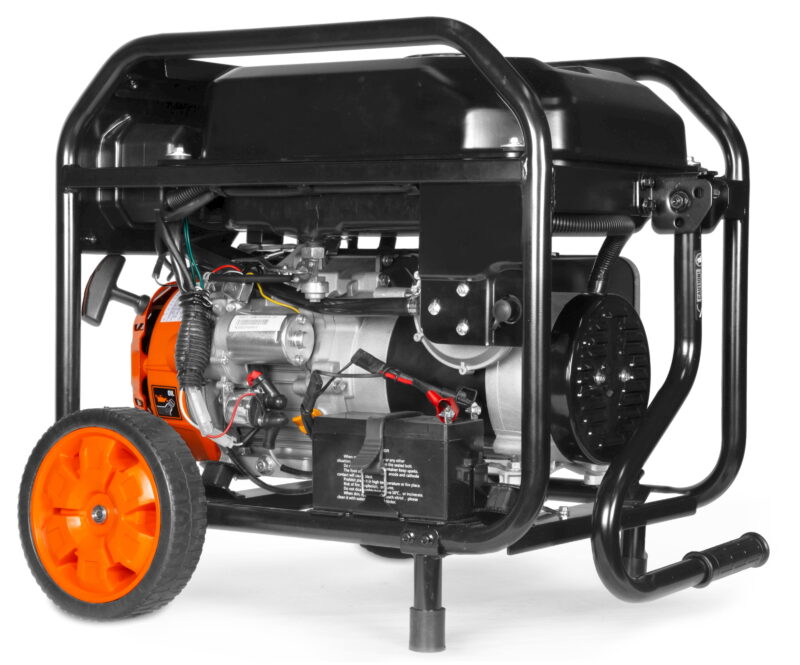 WEN 5,600-Watt Dual Fuel Portable Generator with Wheel Kit, Electric Start, and CO Watchdog (DF5600X) - Image 4