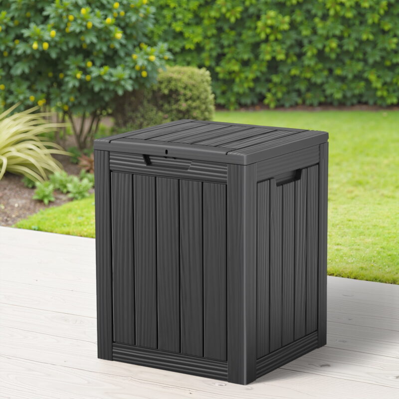 MAYEERTY Outdoor Storage Shed, Tool Storage Room for Outdoor, Removable Shelf - Image 5