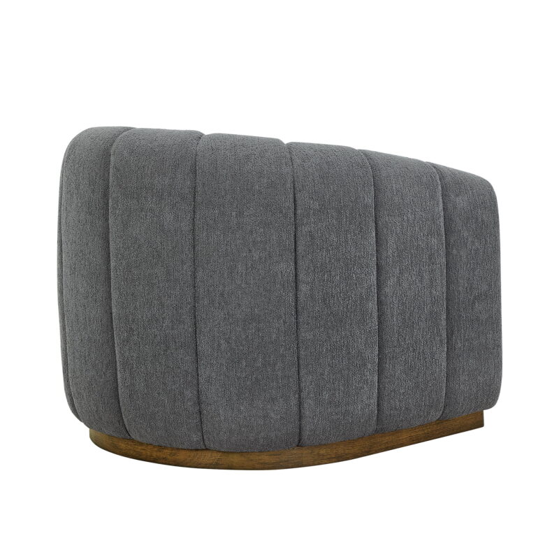 Better Homes & Gardens Lillian Accent Swivel Chair, Charcoal Boucle - Image 5