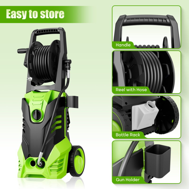 Fenbeli 3000 PSI Electric Pressure Washer, 2.0 GPM Power Washer for Cars, Homes, Driveways, and Decks - Image 7