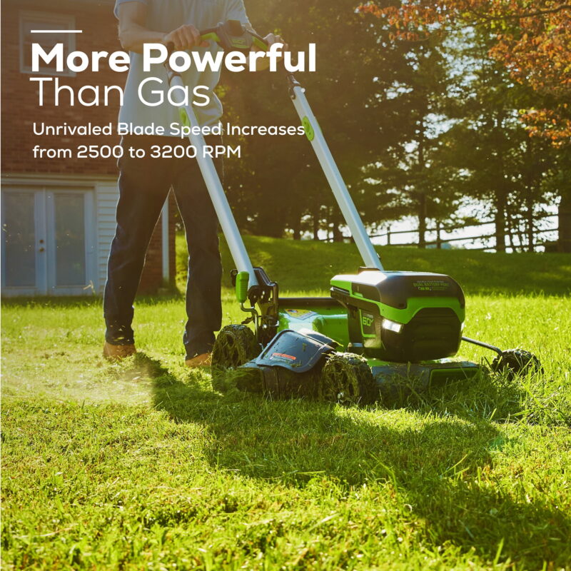 Greenworks 60V 21" Cordless Brushless Lawn Mower with 5.0Ah Battery & Charger 2531602 - Image 2