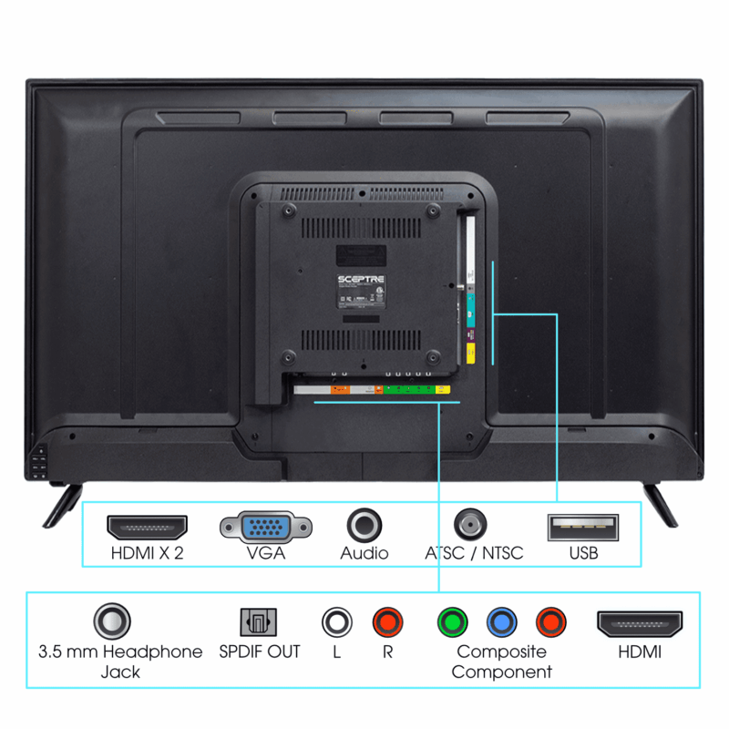 Sceptre 43" Class 1080P FHD LED TV X435BV-F - Image 3