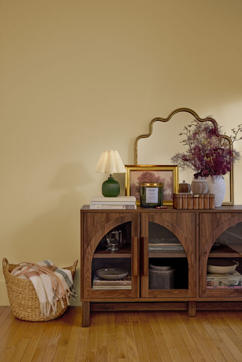 Better Homes & Gardens Juliet Arc TV Stand, Walnut - Image 2
