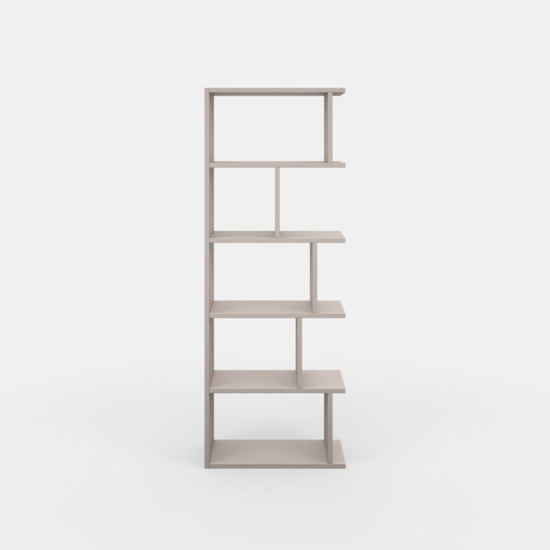 Ada Home Decor Bayside Multiple Tier Open Shelf Modern Bookcase, Light Mocha - Image 6