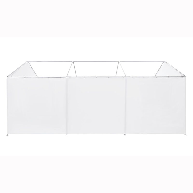 King Canopy 20' x 20' Carport Canopy Sidewall Kit w/ Flaps - Image 2