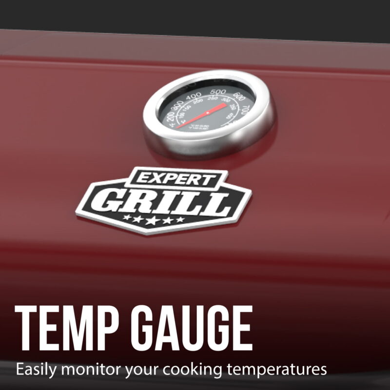 Expert Grill 3 Burner Propane Gas Grill in Red - Image 7