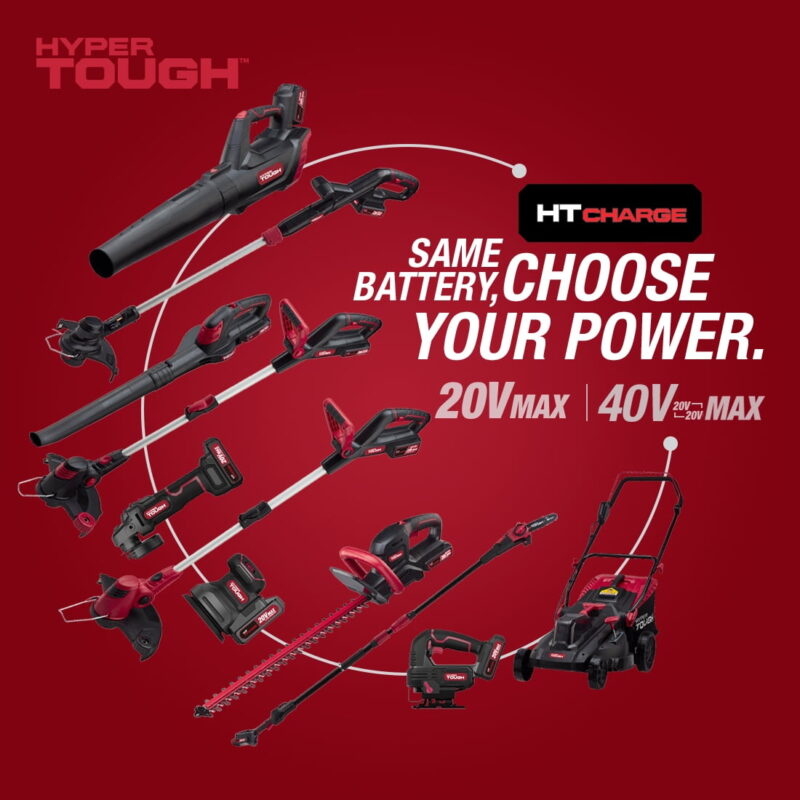 Hyper Tough 20V 4.0Ah Battery Powered 12in Brushless Chainsaw,  HT22-401-03-03 - Image 3