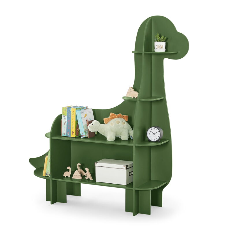 Delta Children Dinosaur Bookcase - Greenguard Gold Certified, Fern Green - Image 5