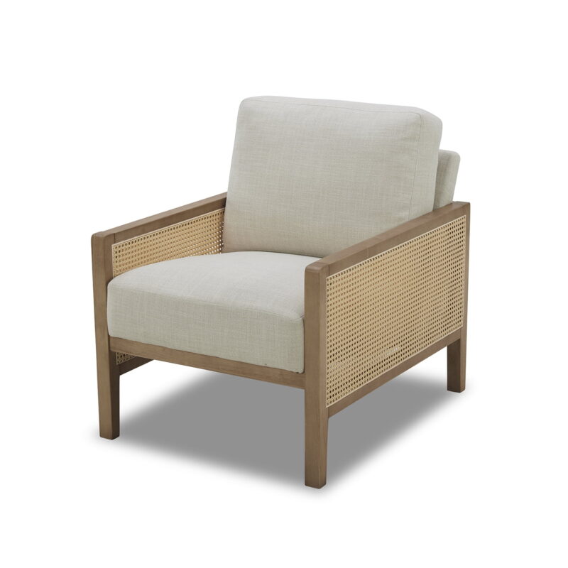 Better Homes & Gardens Springwood Caning Accent Chair, Light Honey Finish - Image 5